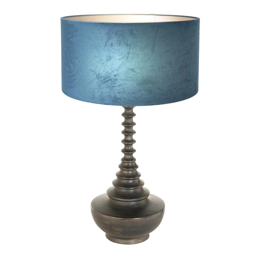 Unique table lamp Bois with blue hood Steinhauer 8712746172621