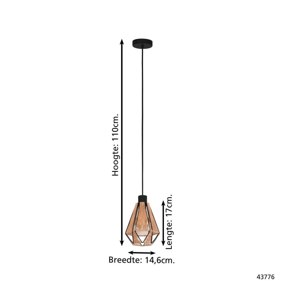 Country Pendant Lamp Adwickle Eglo 9002759437763