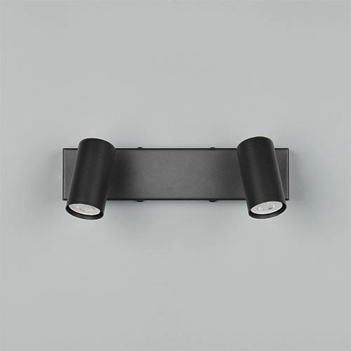 Surface-mounted spot Taryn 2-light black Trio 4017807685558