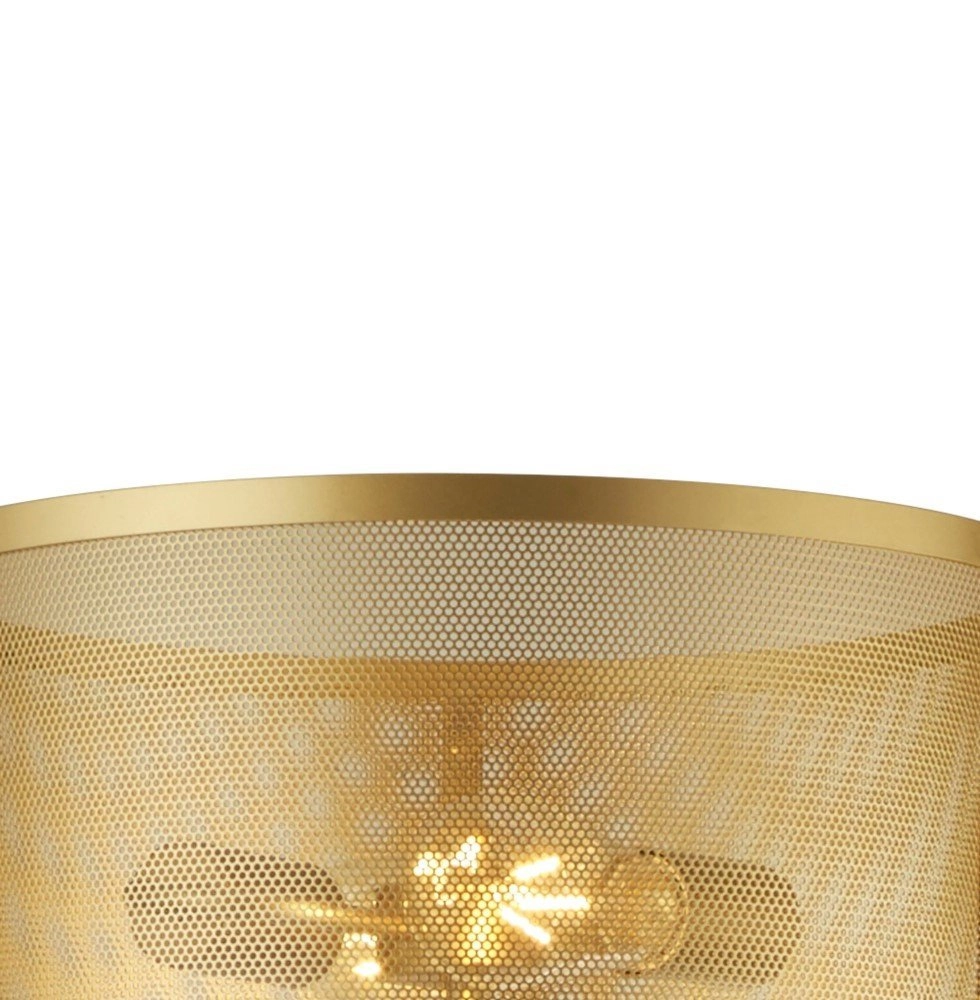 Golden Floor Lamp Fishnet Searchlight 5053423140728
