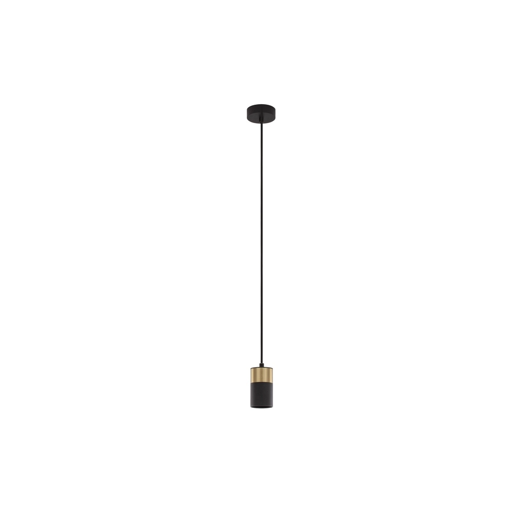 Pendant lamp Pongo S single 9.5cm gold with black Lyora 5212017430335