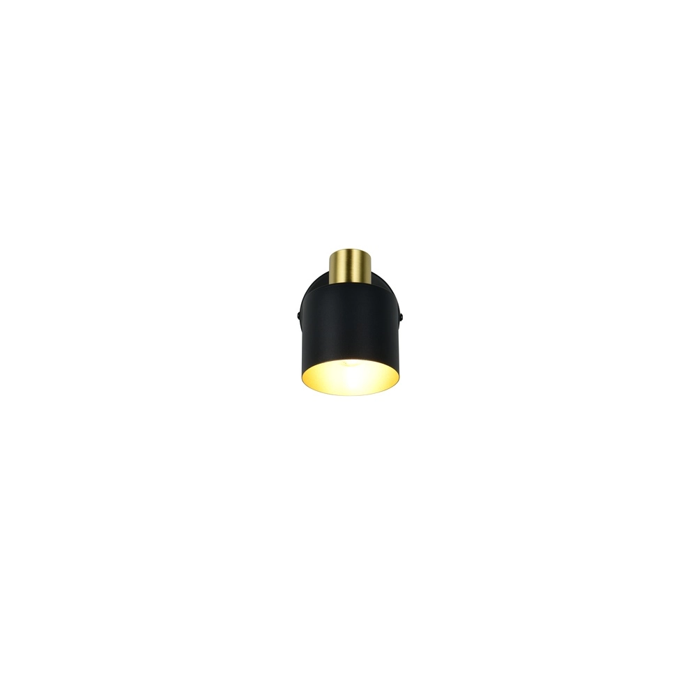 Wall spotlight Eva black with gold Trio 4017807654646