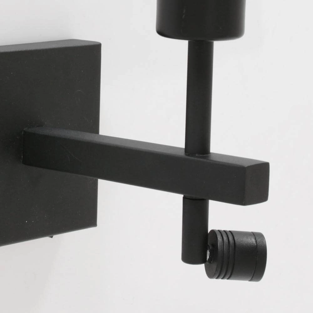 Wall lamp Stang black with bamboo Steinhauer 8712746172003