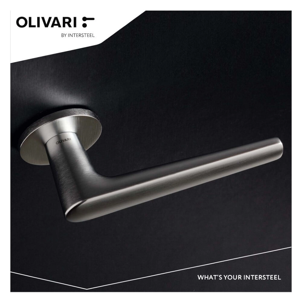 Door handle Lugano Stainless steel Olivari 8714186546093