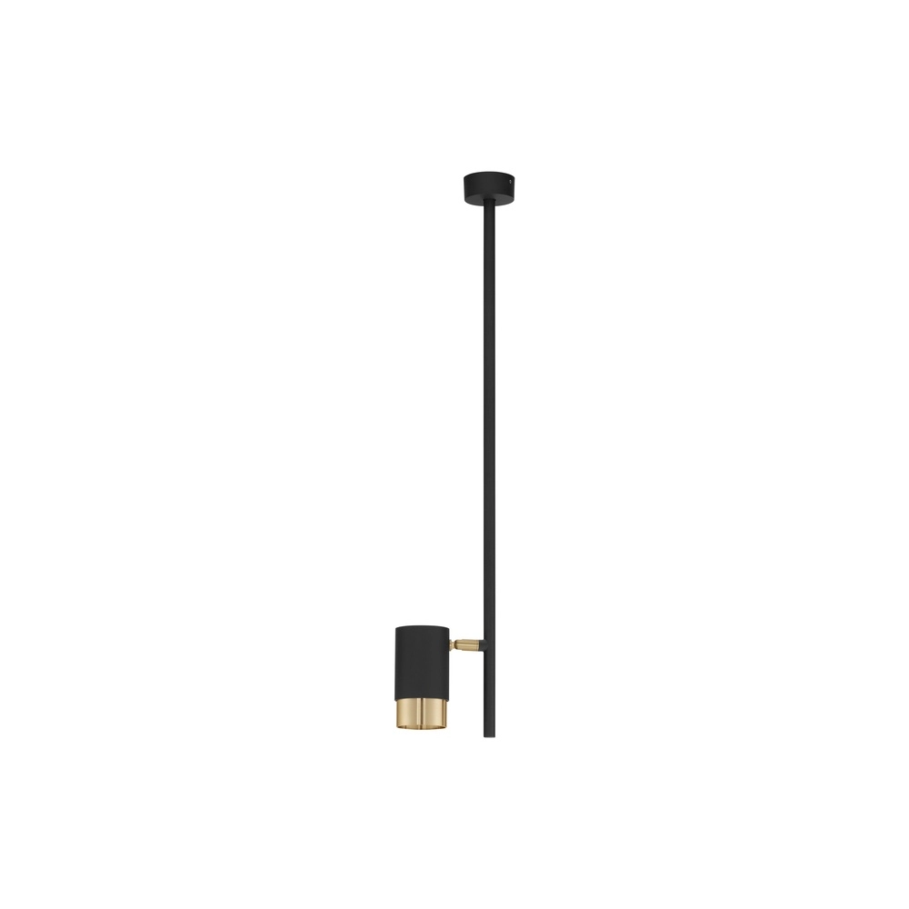 Ceiling lamp Pongo Single black with gold Lyora 5212017441690