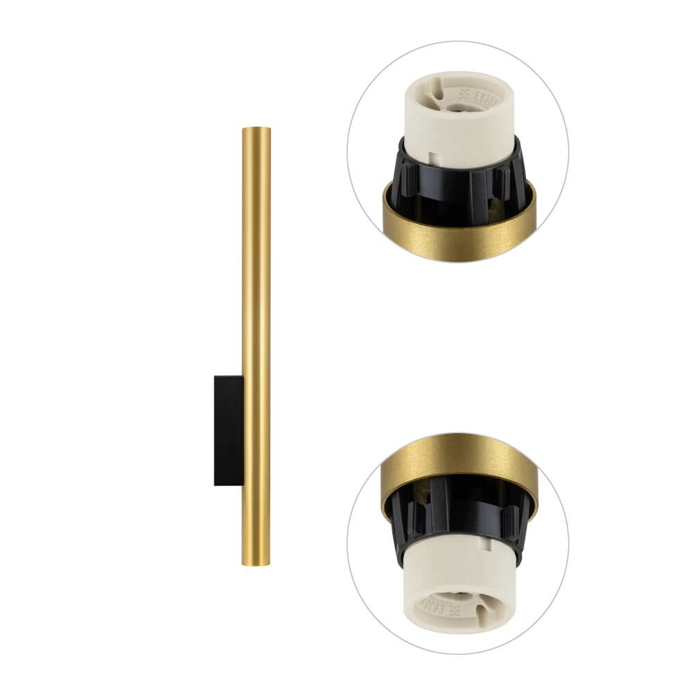 Golden long wall spotlight Fourty  XL up & down Lyora 5903139107600