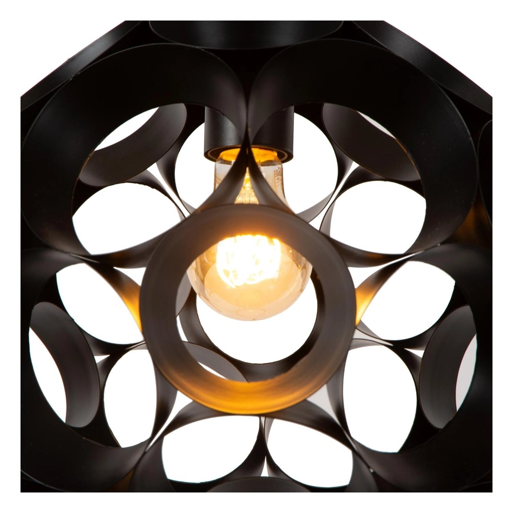 Unique pendant lamp Hannelore Ø 30cm black Lucide 5411212106223
