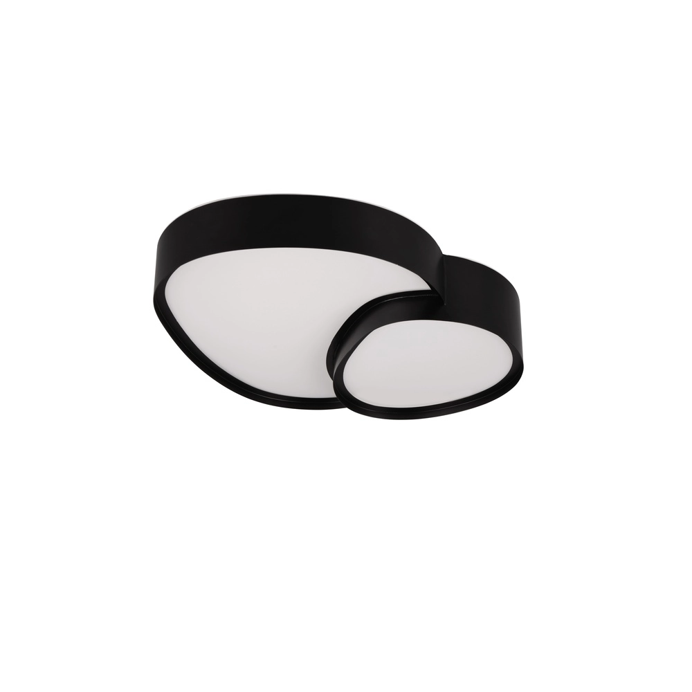 Organic ceiling light Rise 43.5cm black Trio 4017807600582