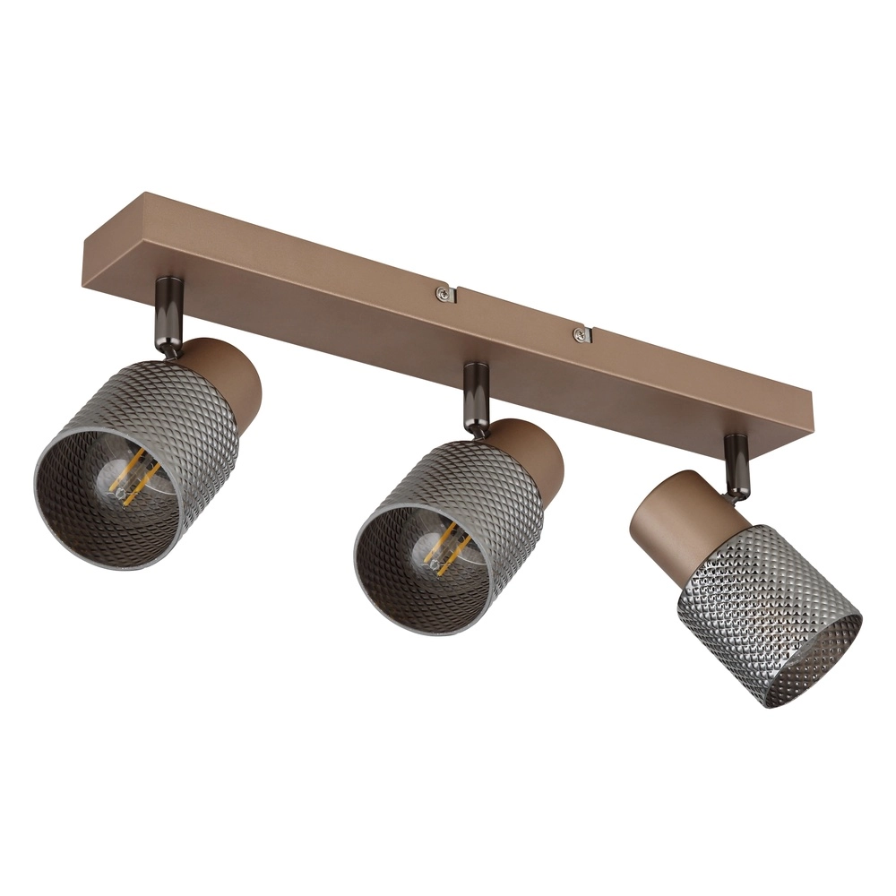 Ceiling lamp Satella 3-light coffee brown Globo 9007371462575
