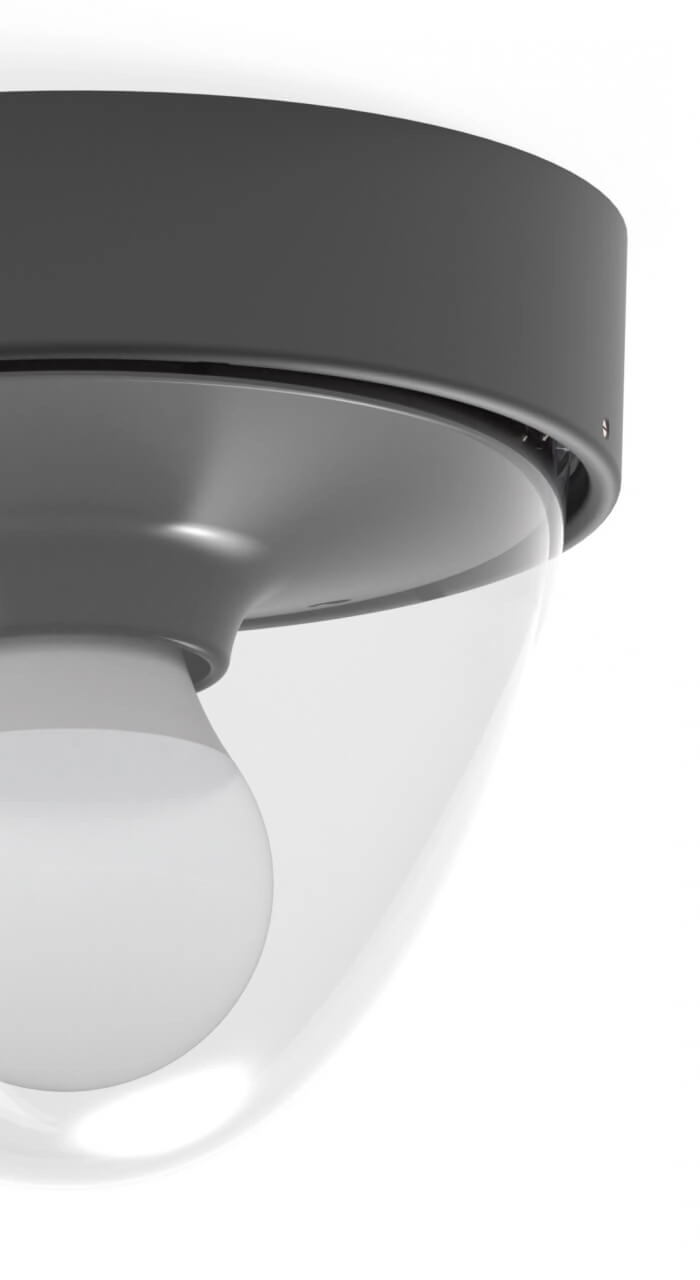 Black ceiling lamp Nook for outside Lyora 5903139797894