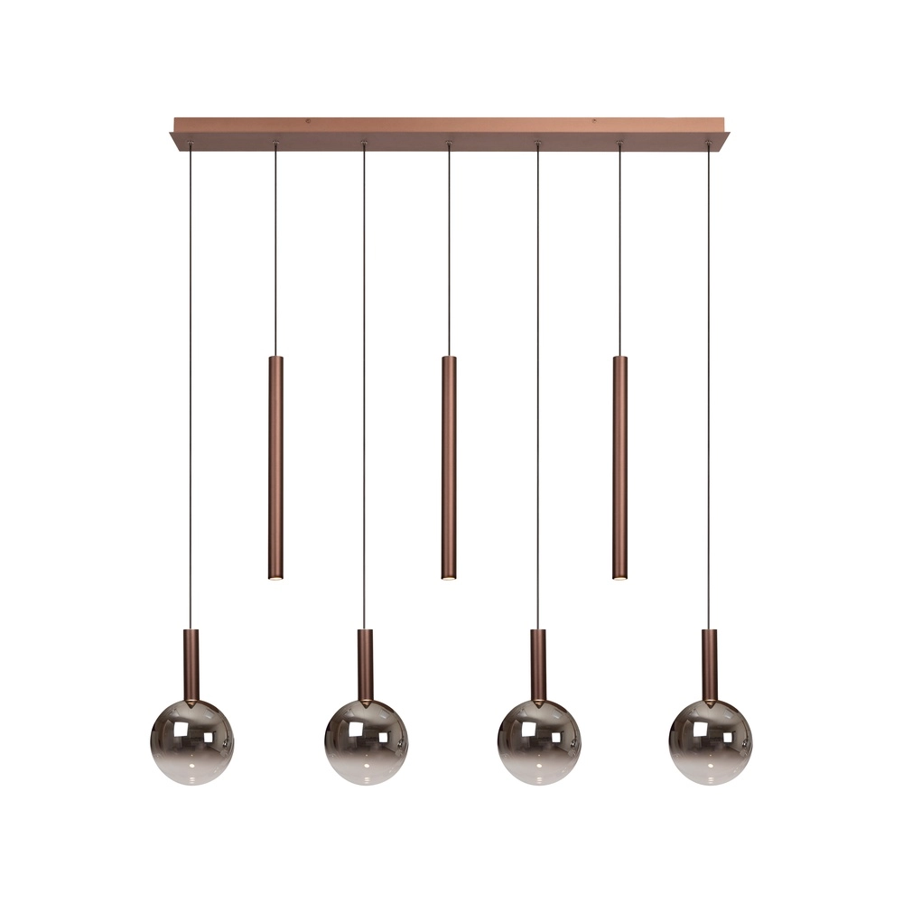 Design pendant lamp Jasmine Copper 7-lights