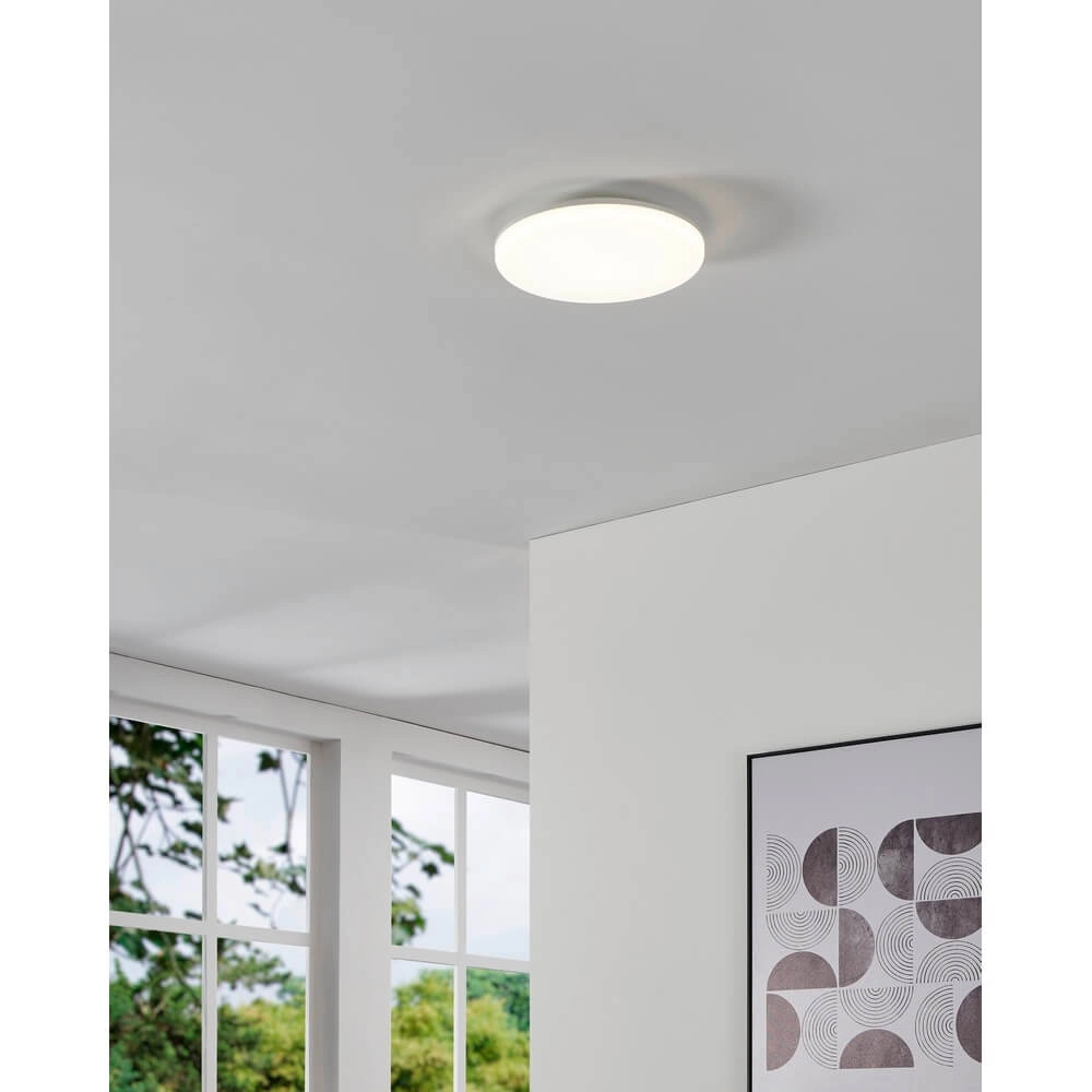 Round ceiling lamp Castagneto Ø 31cm white Eglo 9008606313211