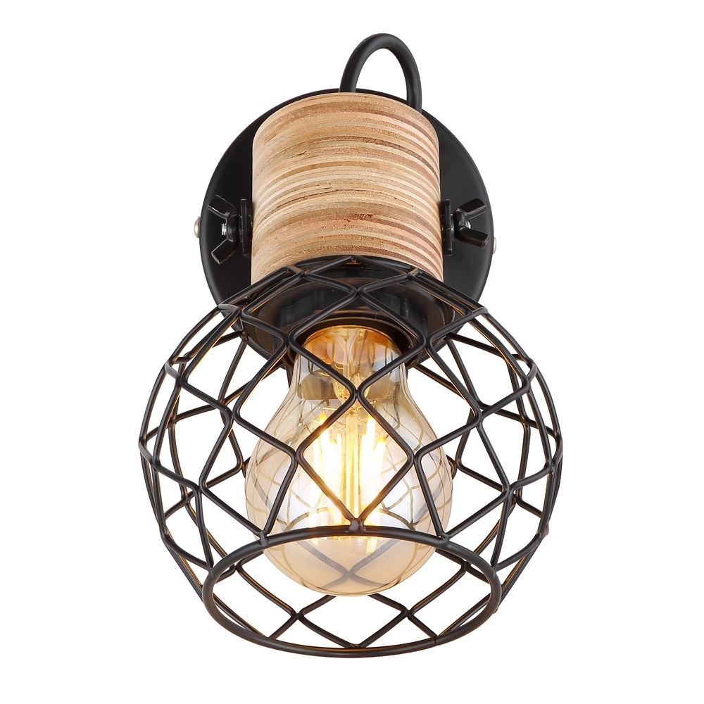 Wall lamp Lacky Black Globo 9007371429356