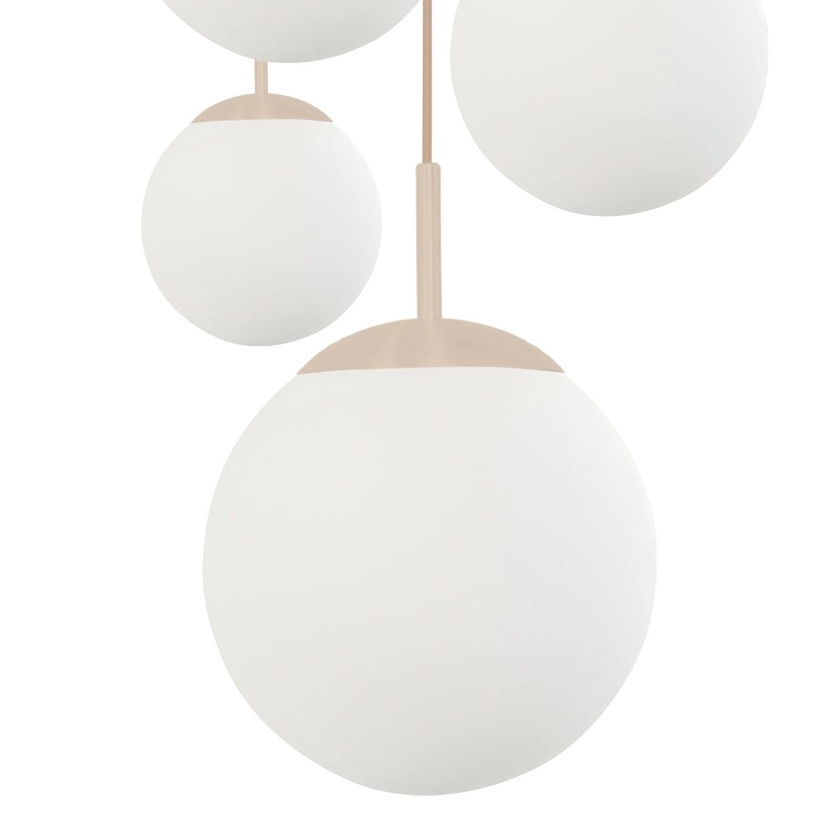 5-light vide pendant lamp Bollique Sand with opal glass Steinhauer 8712746187182