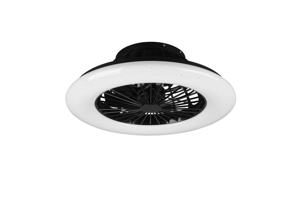 Black ceiling fan Stralsund Trio 4017807491098
