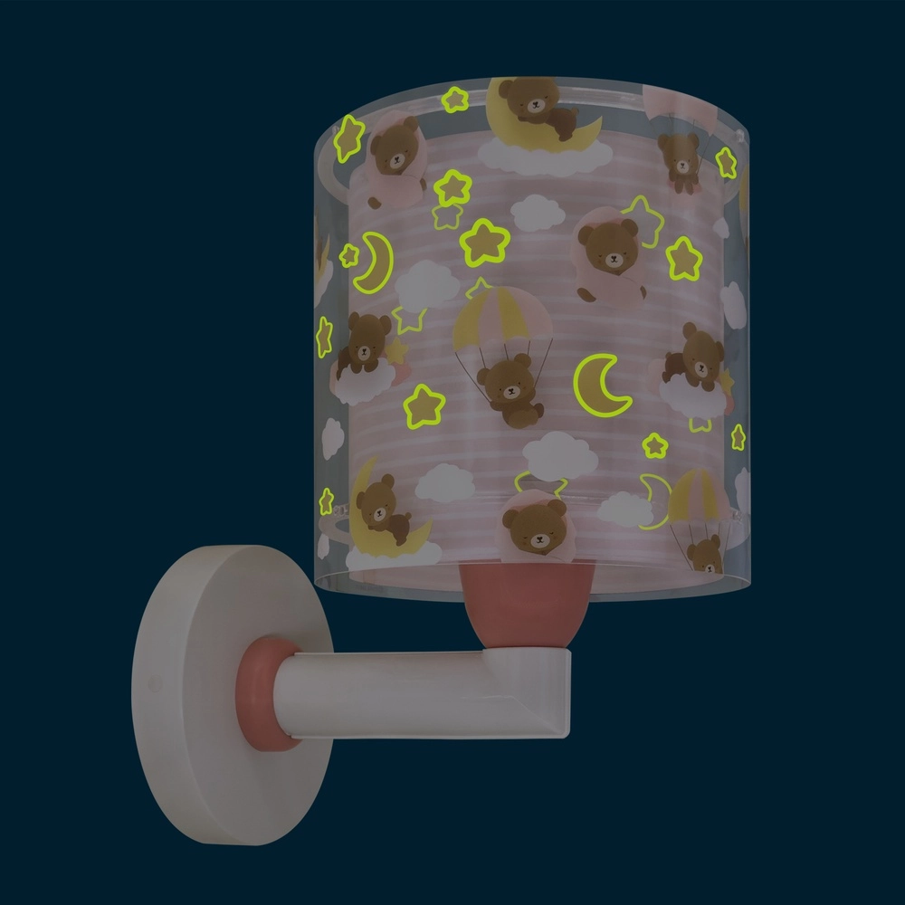 Children's room wall lamp Baby Teddy pink Dalber 8420406415796