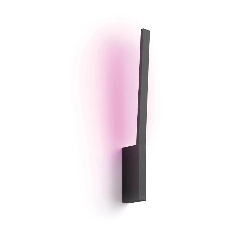Wall lamp Backlight Hue Liane - White and Color black Philips 8719514343429