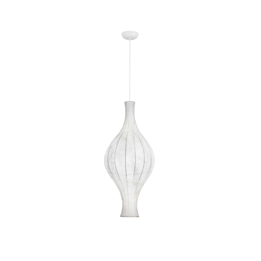 White pendant lamp Seda Ø 38cm Lyora 5212017477873