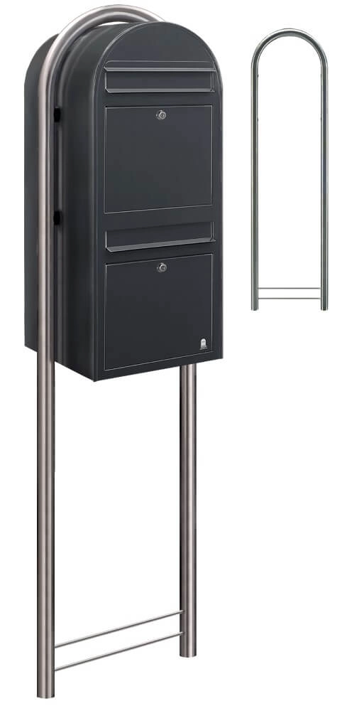 Mailbox Duo 7016 i Dark grey Bobi 6417237014146