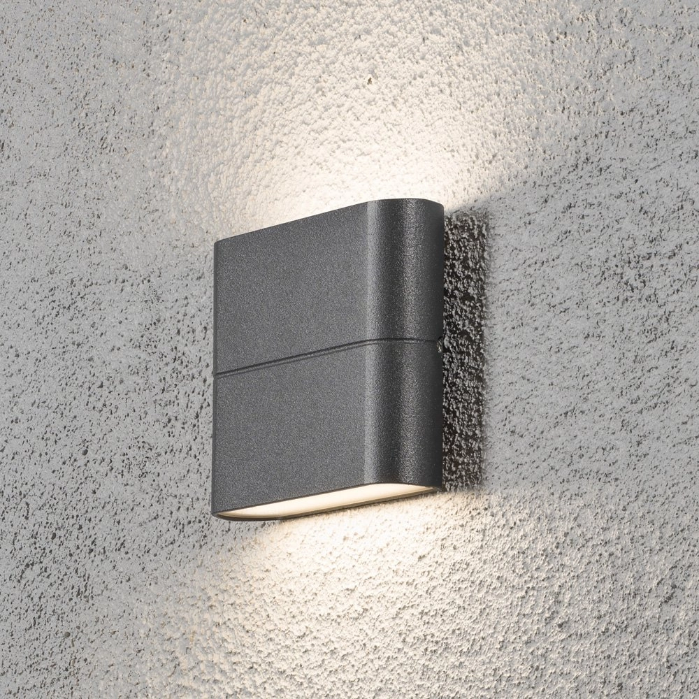 Flat up and down lighter Chieri 11cm anthracite KonstSmide 7318307972375