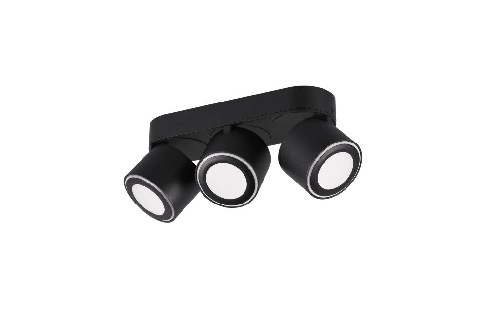 Black LED spot Taurus 3-lichts Trio 4017807473698