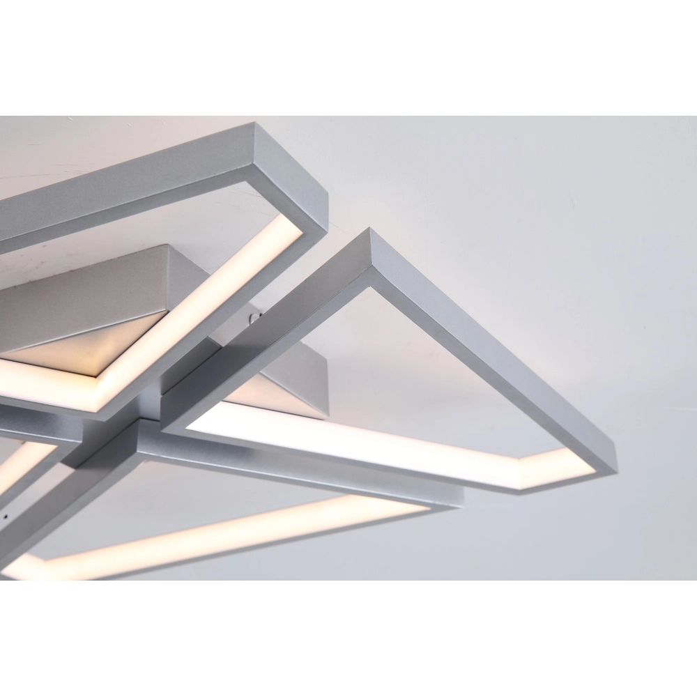 Ceiling lamp Quatro black square Searchlight 5053423302317