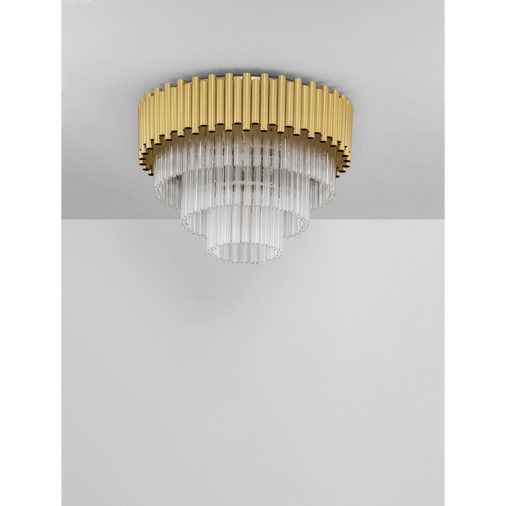 Ceiling lamp Magnolia gold with crystal Ø 50cm Lyora 5212017435002