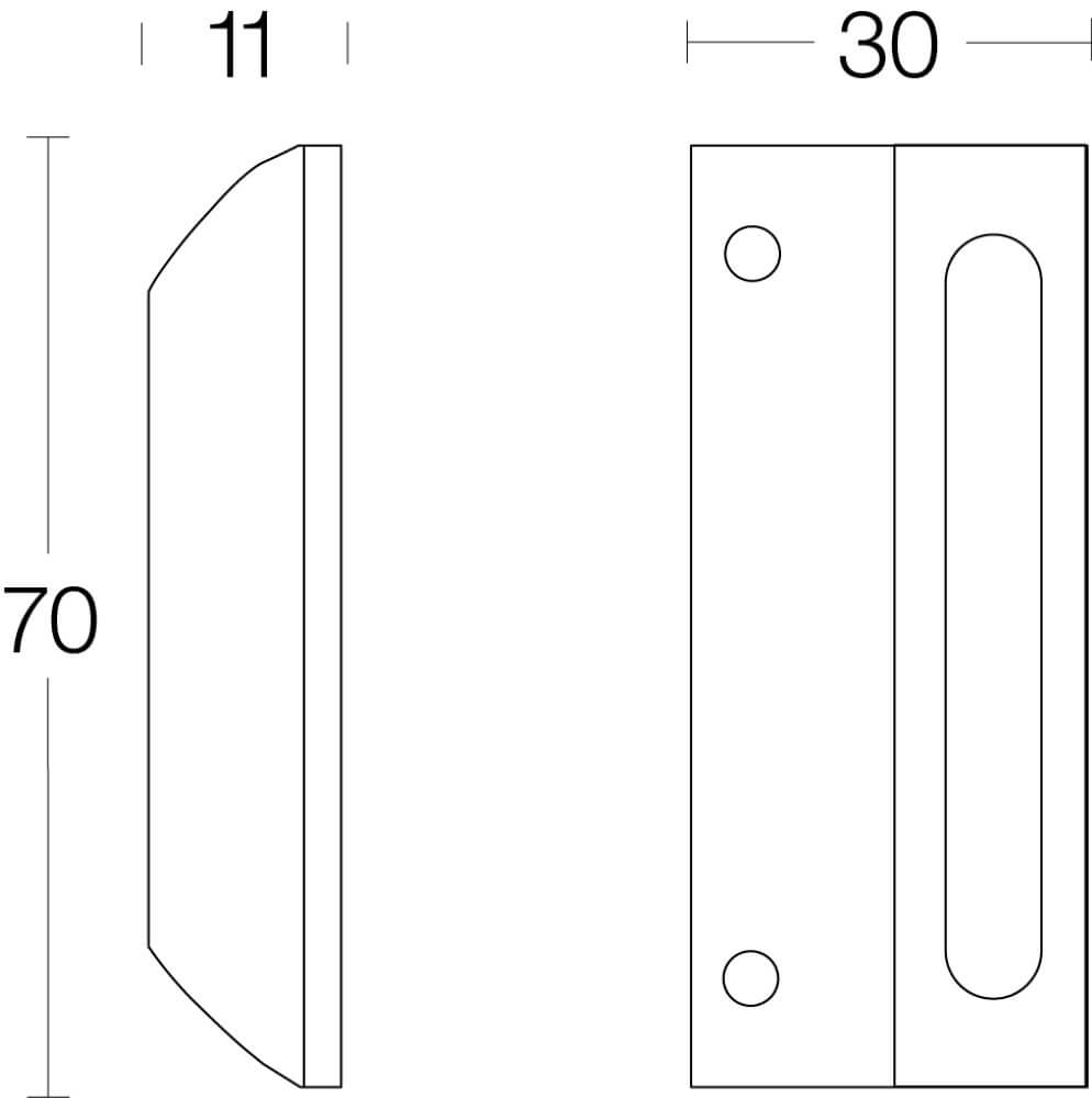 Strike plate Fixon for window lock nickel matt Intersteel 8714186045497