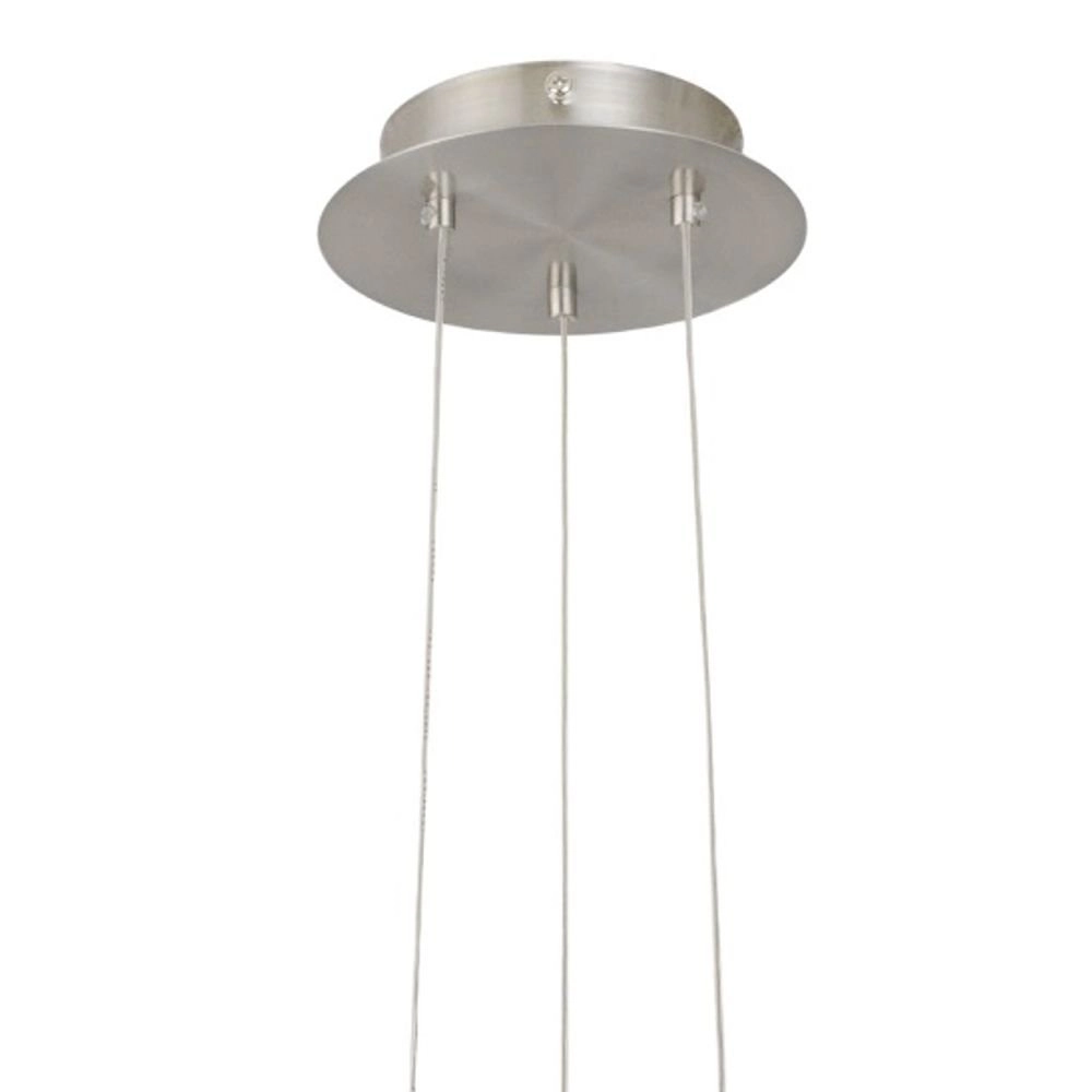 Pendant lamp Optica 35cm nickel with white Eglo 9002759868147