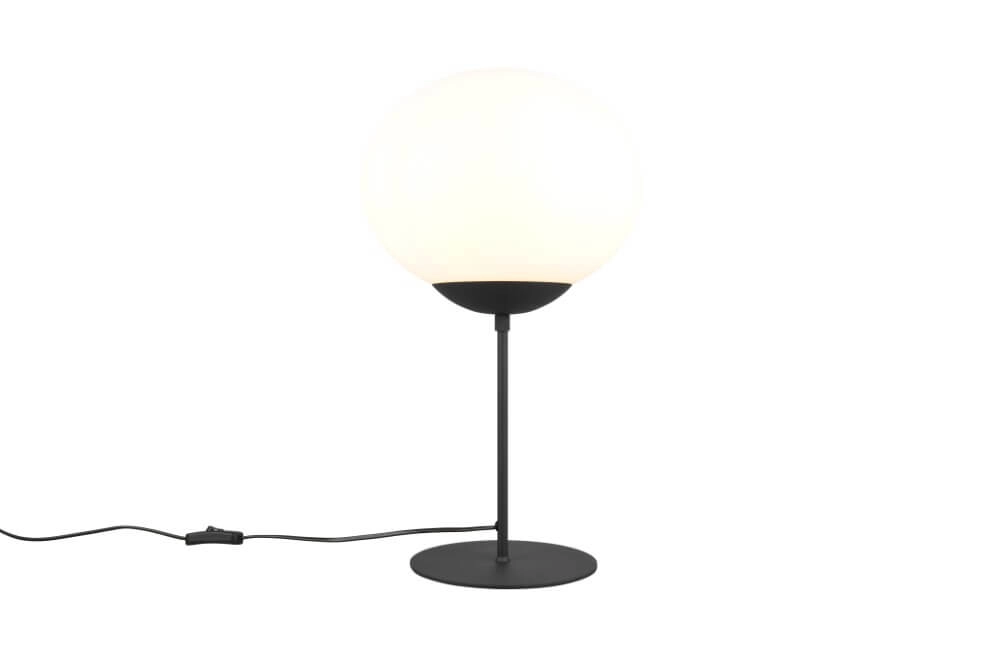 Table lamp Fomento Ø 30cm - black with white glass Trio 4017807616163