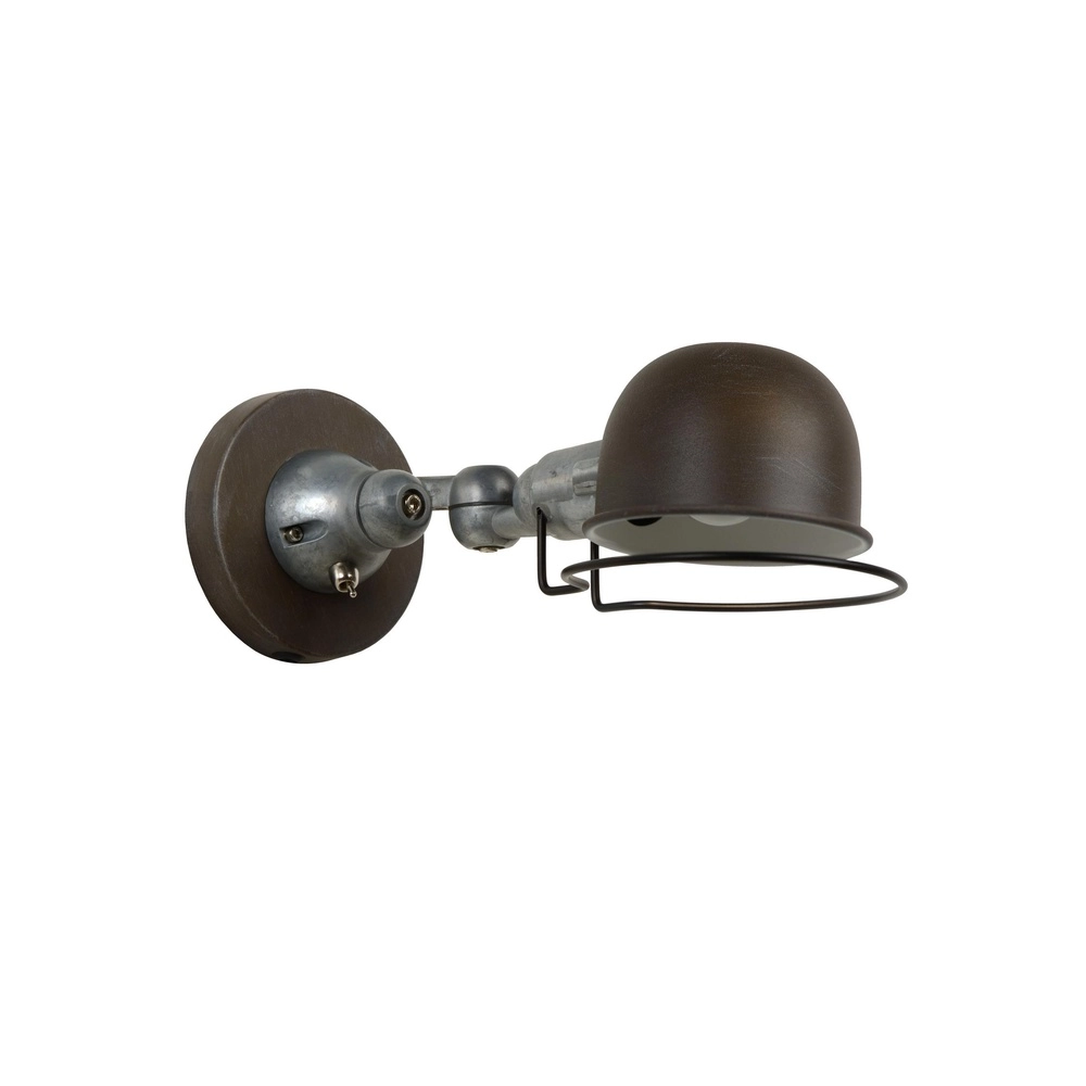 Classic wall lamp Honore Rusty brown
