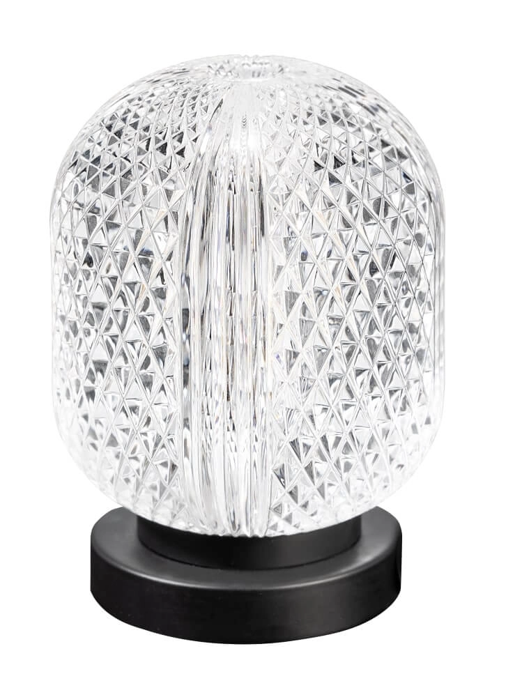 Unique table lamp Kristel black