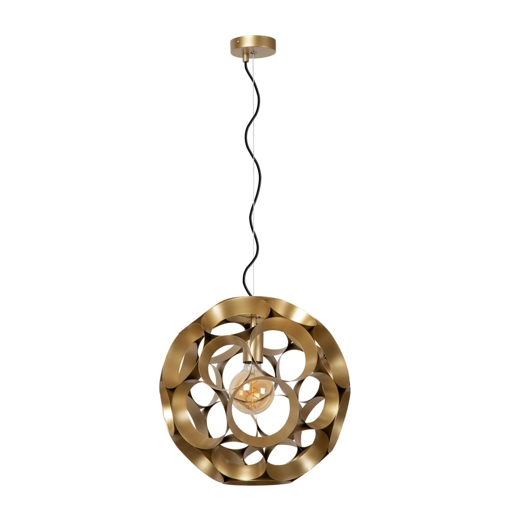 Unique pendant lamp Hannelore Ø 40cm gold