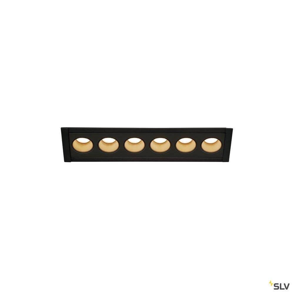 LED recessed lamp Milandos 6-lichts 6x160 lumens black