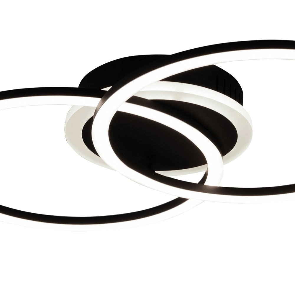 Black ceiling lamp Venida Trio 4017807445053