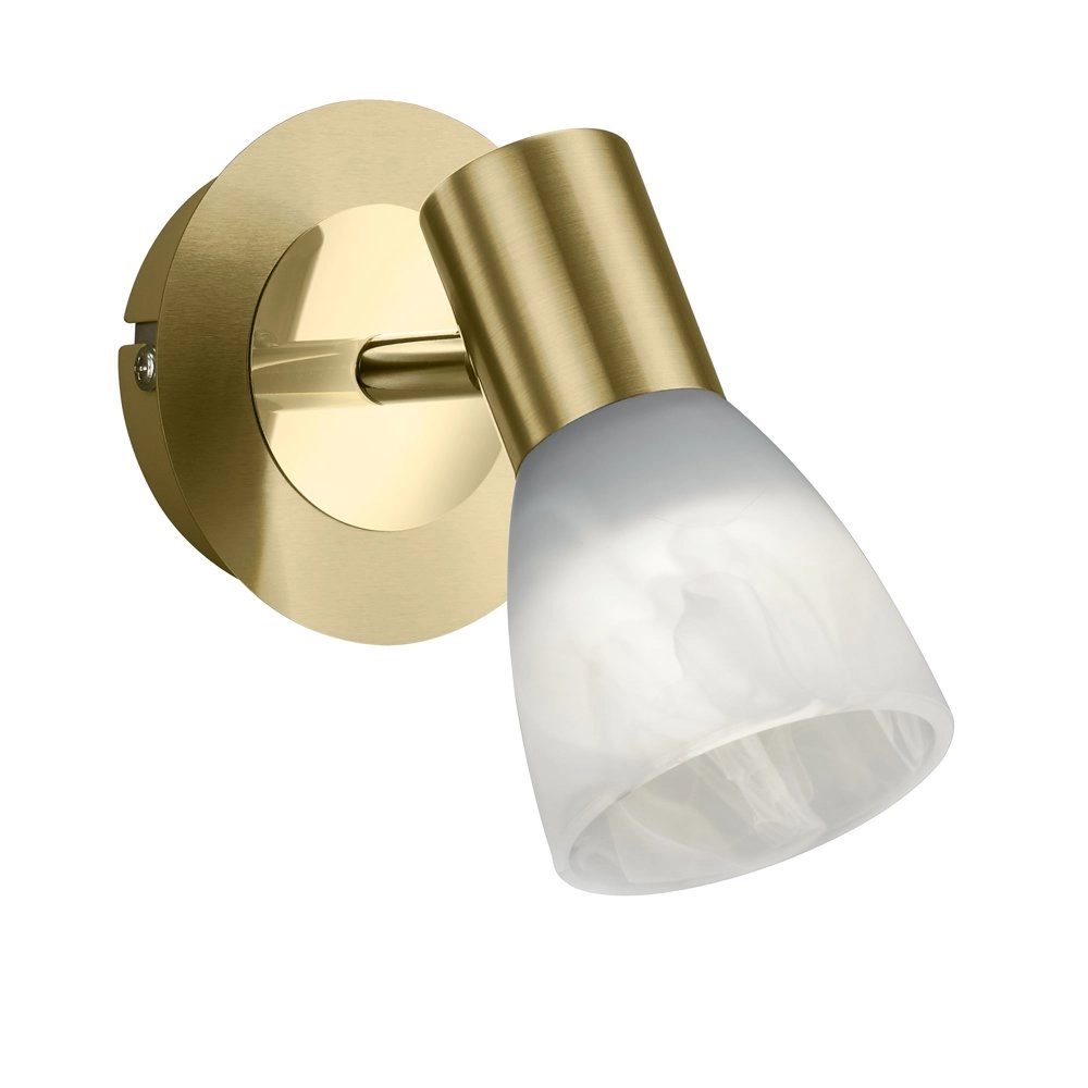 LED ceiling spot Levisto brass matt