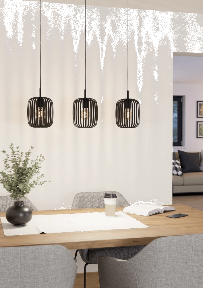 Black dining table lamp Romazzina Eglo 9008606244294