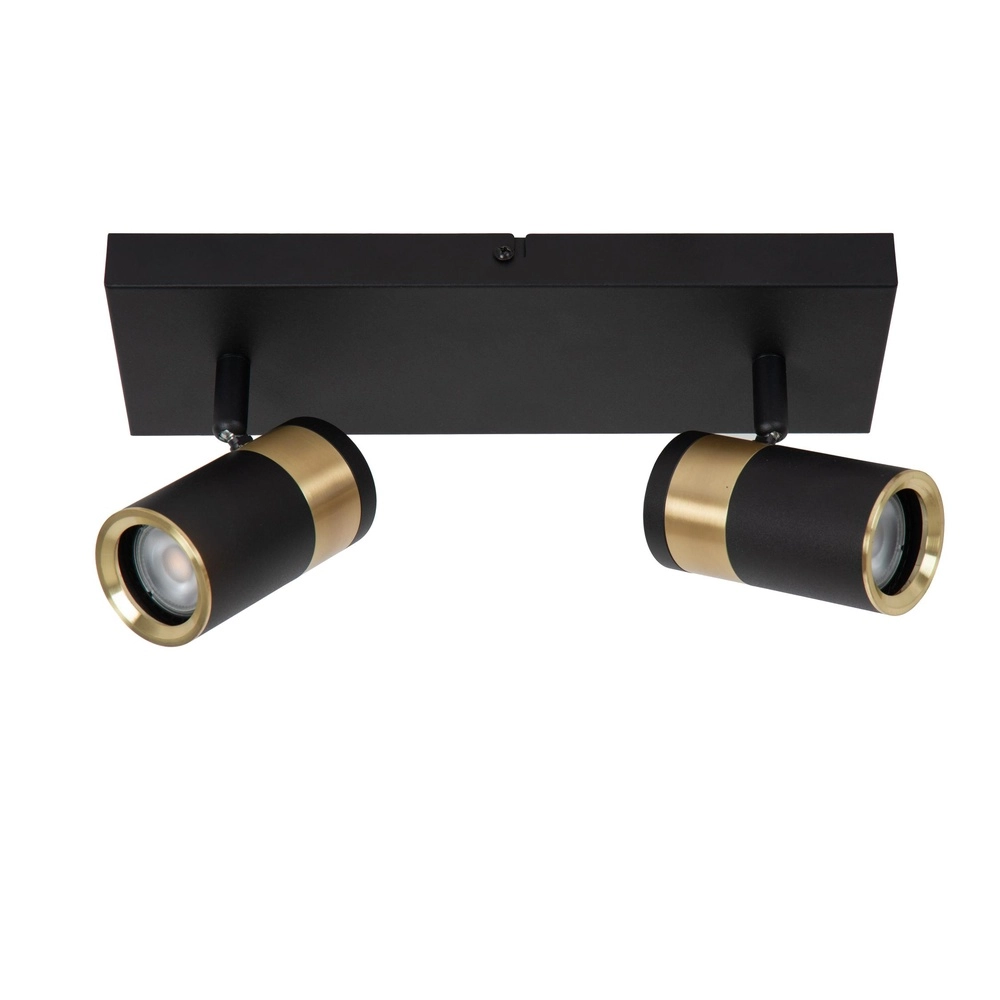 Ceiling lamp Gorik 2-light black with gold