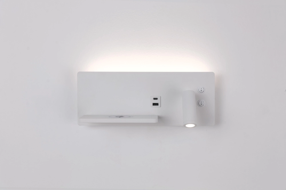 Bedside lamp Charge right white with wireless charger Artdelight 8720701103658