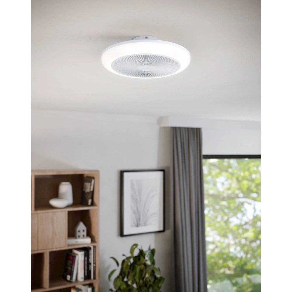 Ceiling fan Sayulita white Ø 46cm RGB Eglo 9002759352158