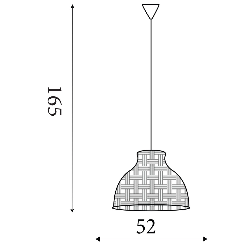 Scandinavian pendant lamp Bali Ø 52cm Searchlight 5053423306667