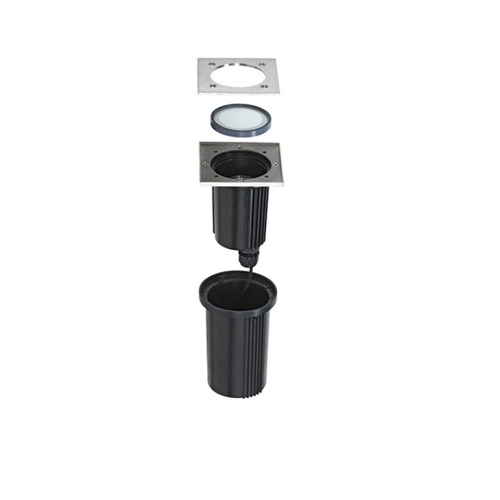 Square ground spot Dasar Exact SLV 4024163124768