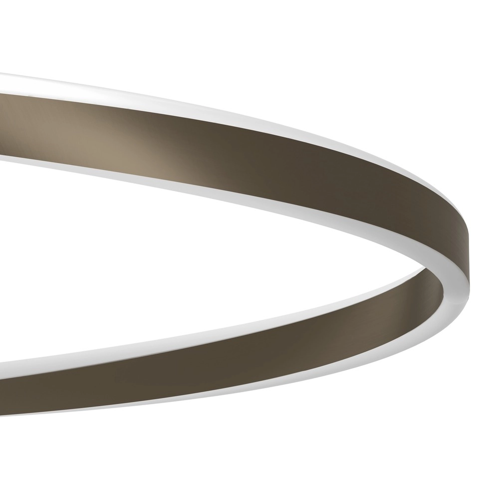 Design pendant lamp Camerota dark bronze oval
