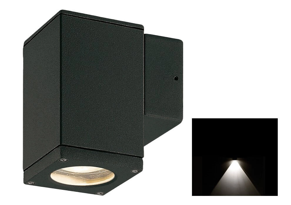 Square downlighter Finmotion black