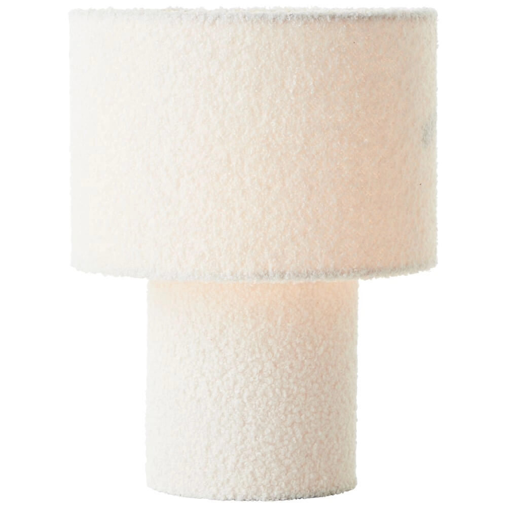 Cream table lamp Teddy Ø 23cm