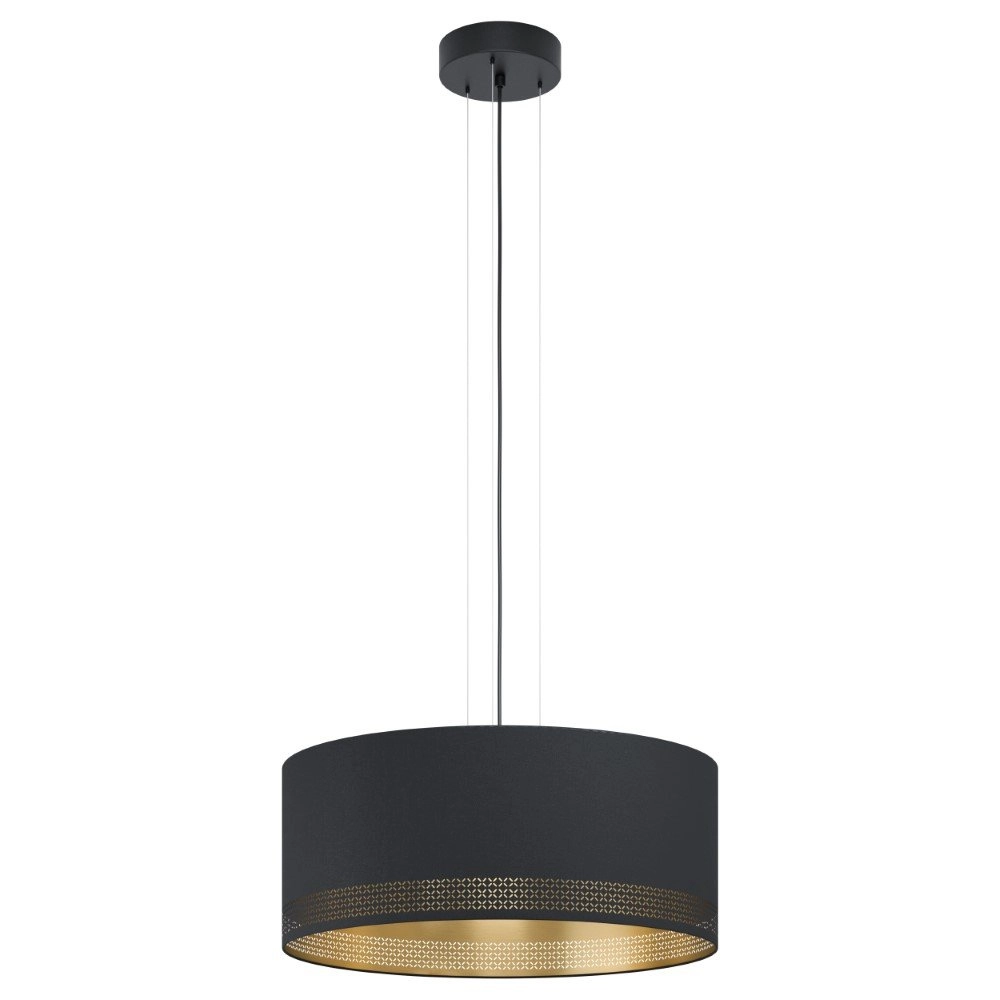 Black pendant lamp Esteperra Ø 53cm