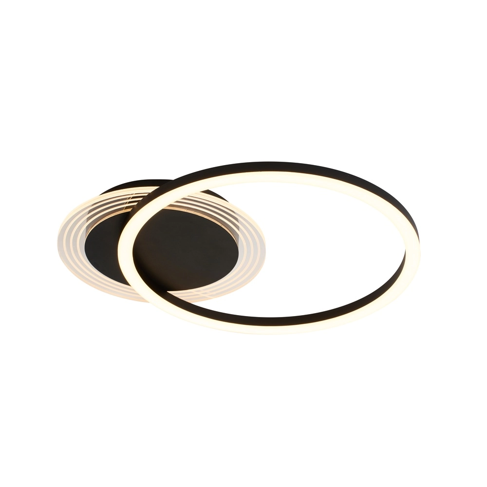 Ceiling lamp Contour black single