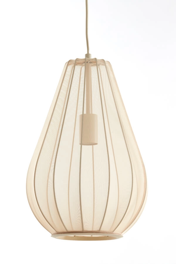Japandi pendant lamp Itela 3-light cream 80cm Light & Living 8717807702779