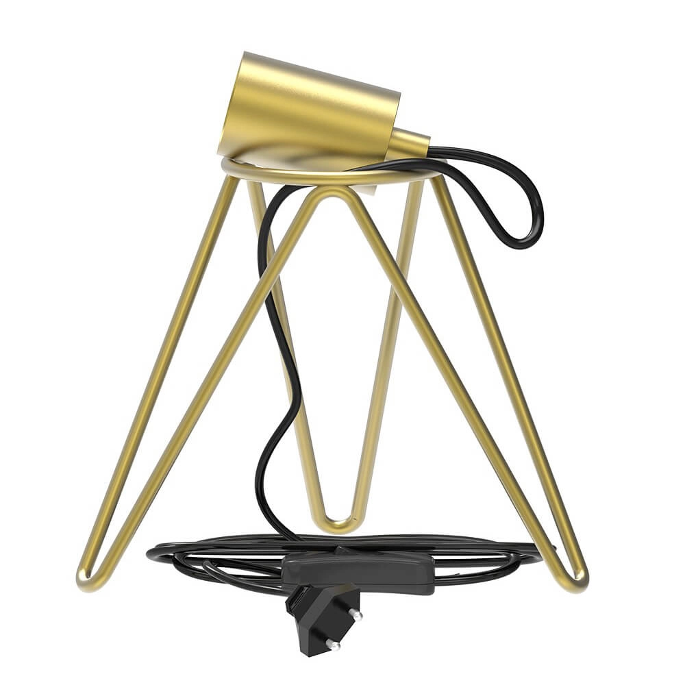 Gold tripod table lamp Tripod