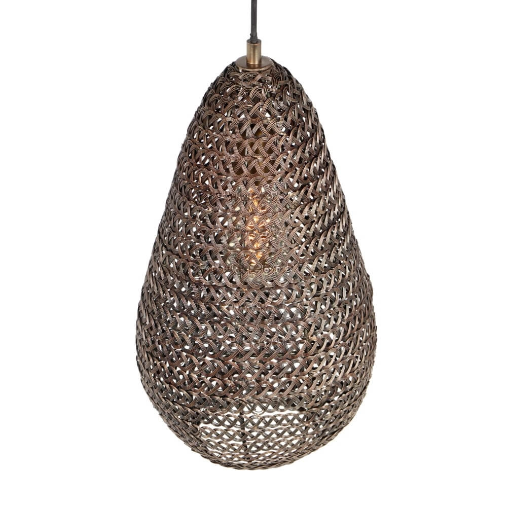 Bronze pendant lamp Ziva Ø 23cm Trio 4017807617405